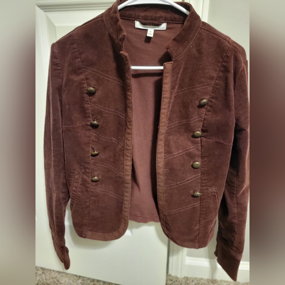 Purple, Velvet-Like, Jacket
